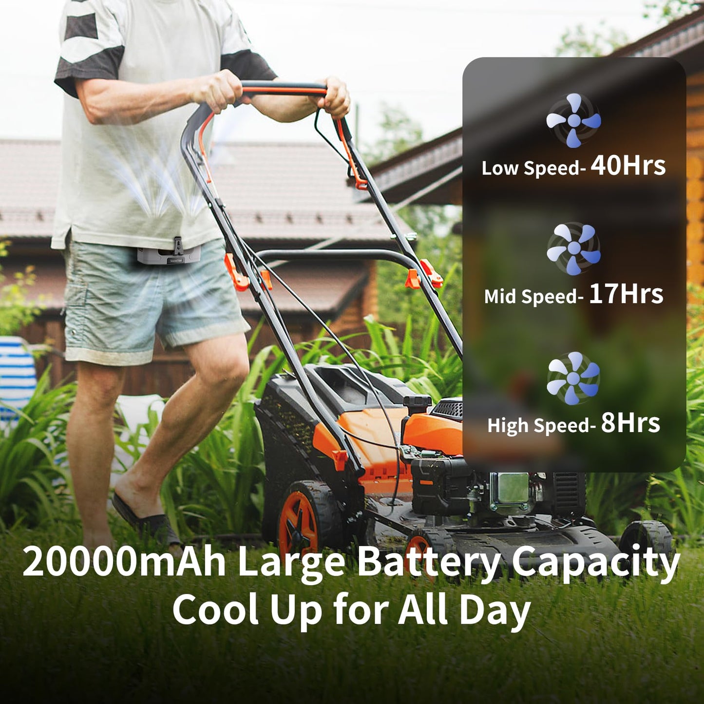 Fulcro™ Portable Waist Fan Dual Airflow