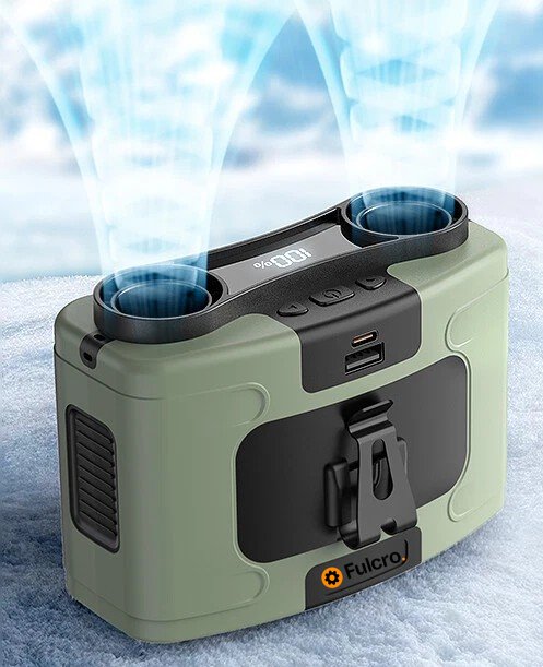 Fulcro™ Portable Waist Fan Dual Airflow